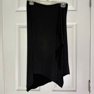Asymmetrical black skirt (light weight)